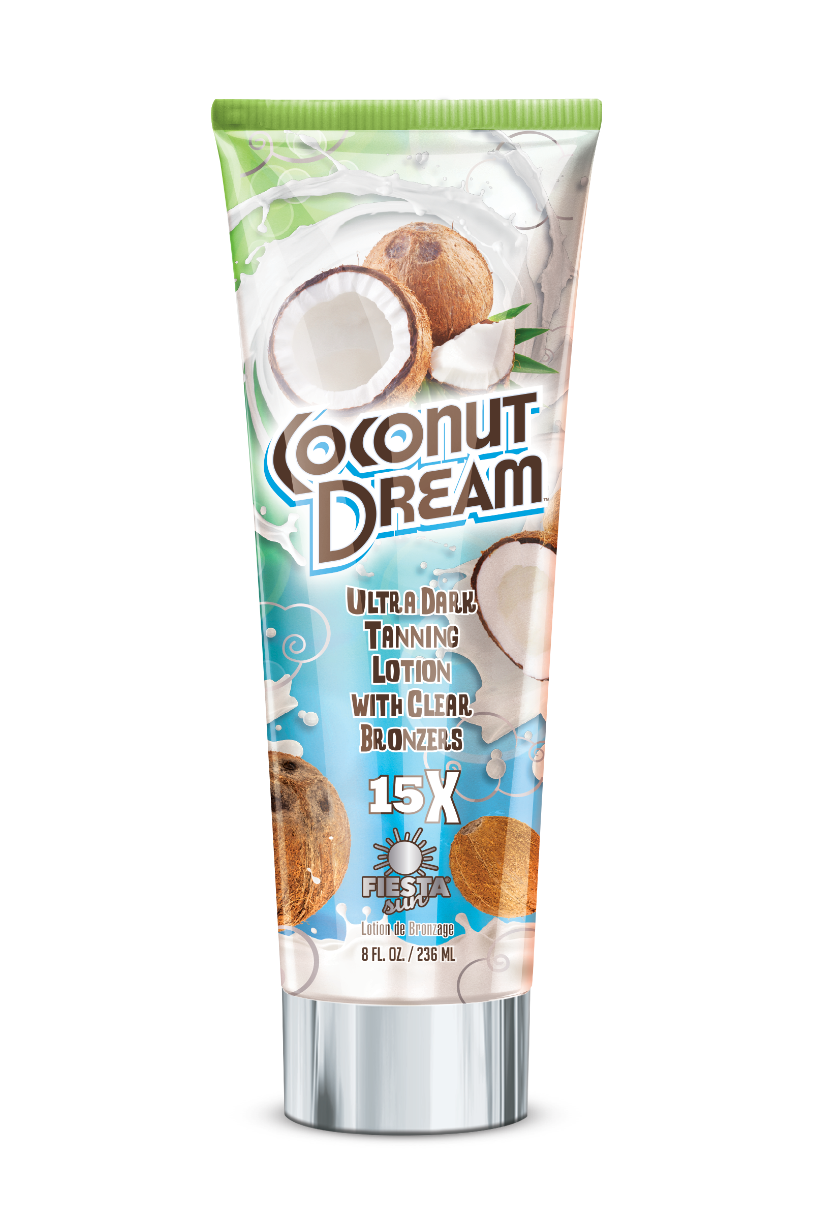 Coconut Dream™ Ultra Dark 15x Tanning Lotion with Clear Bronzers