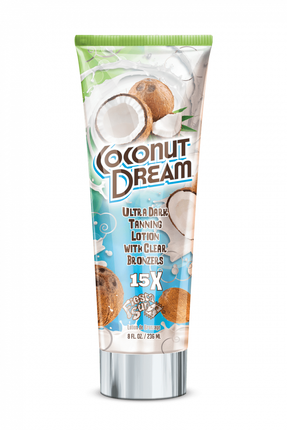 Coconut Dream™ Ultra Dark 15x Tanning Lotion with Clear Bronzers