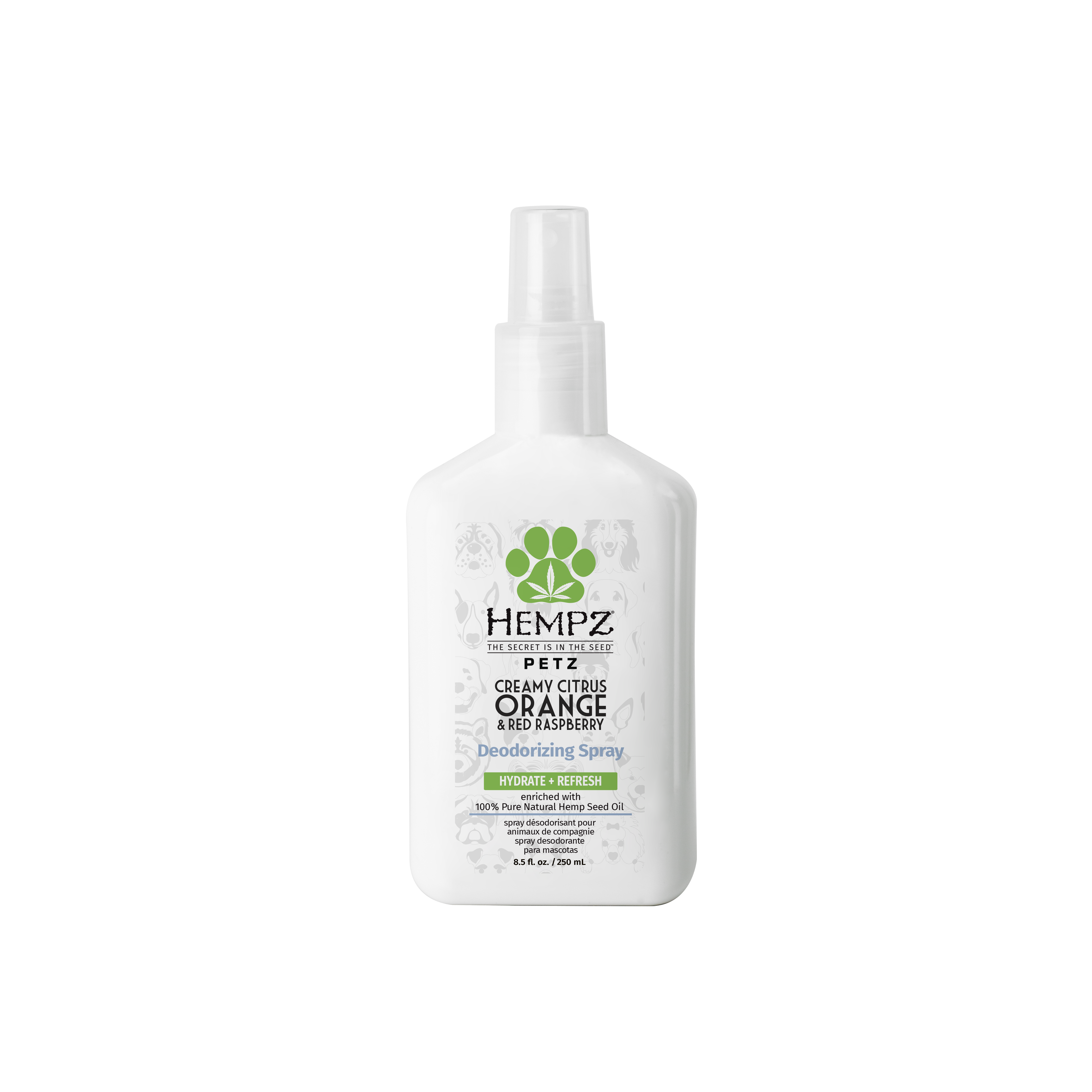 Creamy Citrus Orange & Red Raspberry Herbal Deodorizing Spray